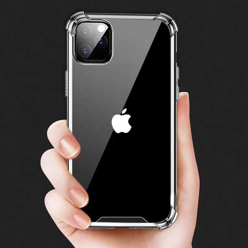 

Shockproof 4 Corner Full Protection For iphone 11 Clear phone case, Soft Tpu Transparent cell phone case for iphone 11 pro