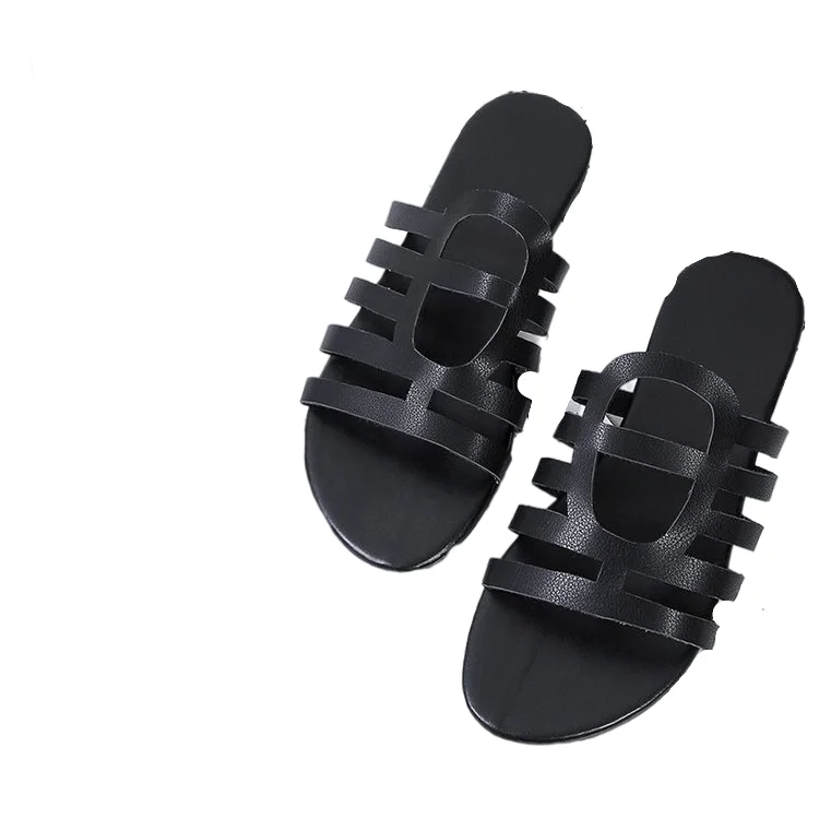 

Women Summer Candy Colors Transparent Casual Slides Women's Fashion Slip On Beach Indoor jelly sandals ladies flat shoes 2021