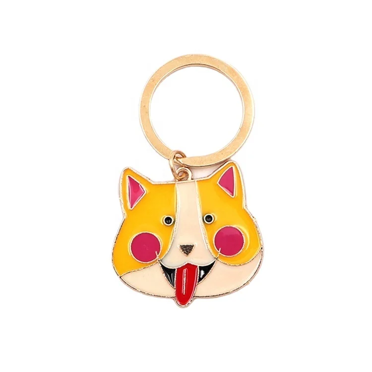 

Wholesale Manufacturer Collection cartoon yellow funny small animal soft enamel zinc alloy Keychain