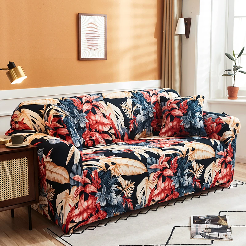 

Polyester Spandex 1/2/3/4 Seater Stretch Elastic Sofa Cover Printed Furniture Cover for Sofa and Seats with Custom Service