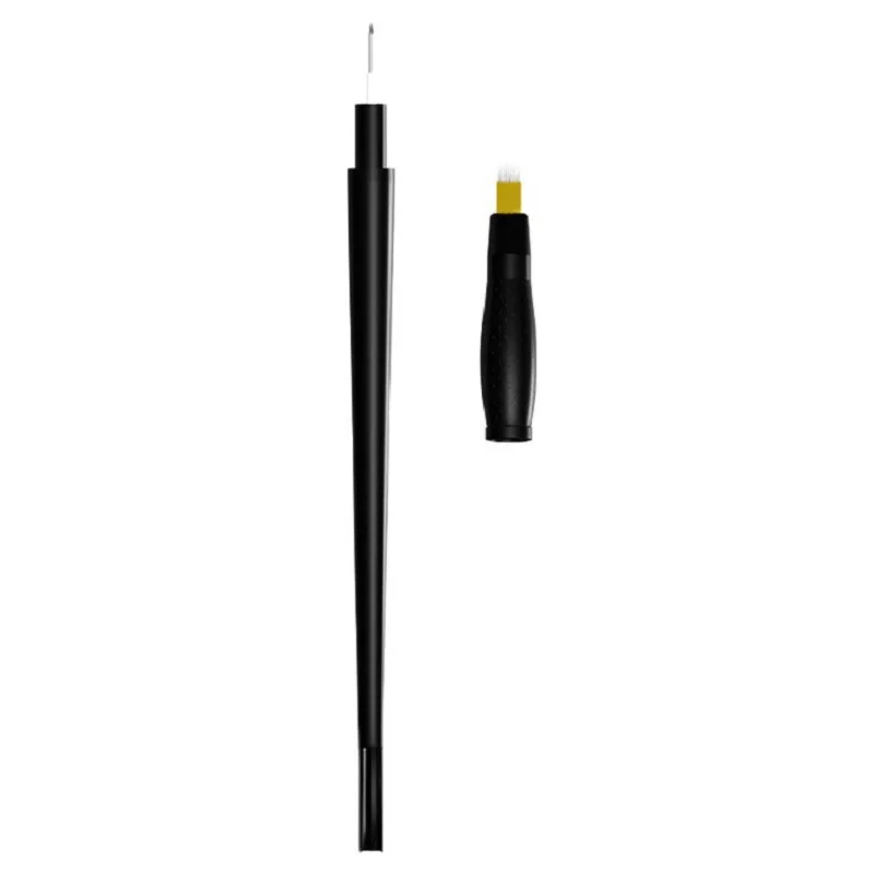 

private label disposable microblading pen 18U 3RL blades eyebrow permanent makeup pen microblading tools, Black