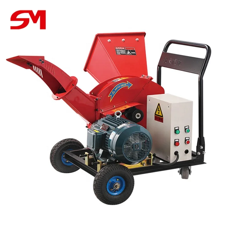 High-Efficiency And Energy-Saving Diesel Wood Chipper Shredder 15 Hp