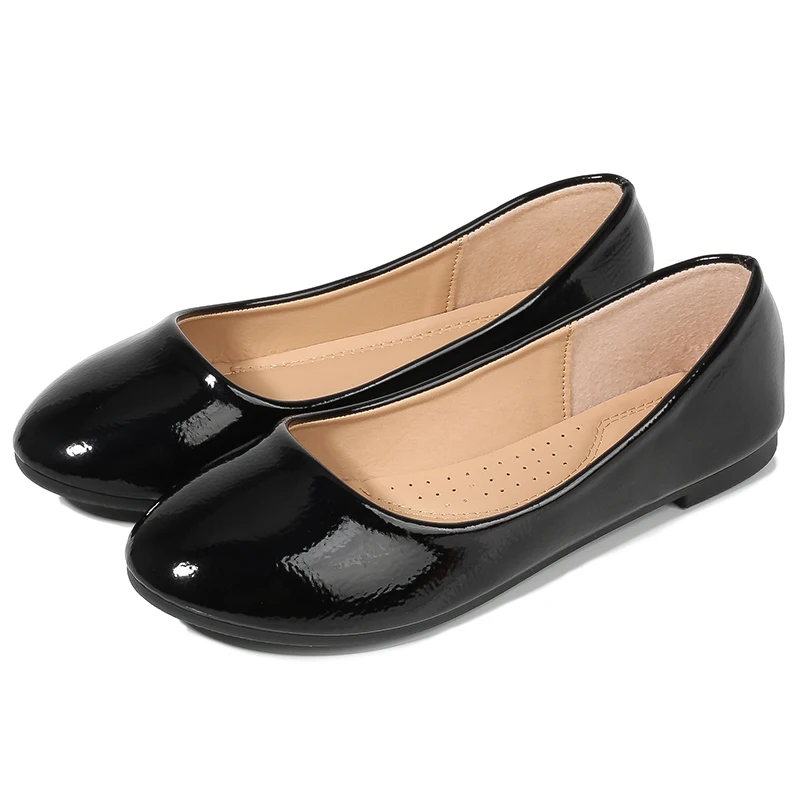 

2019 fashion casual formal wear simple flat shoes for women, Black
