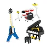 Lele Brother Diamond Blocks Musical Instrument Piano Guitar Drum Set Construction Toy