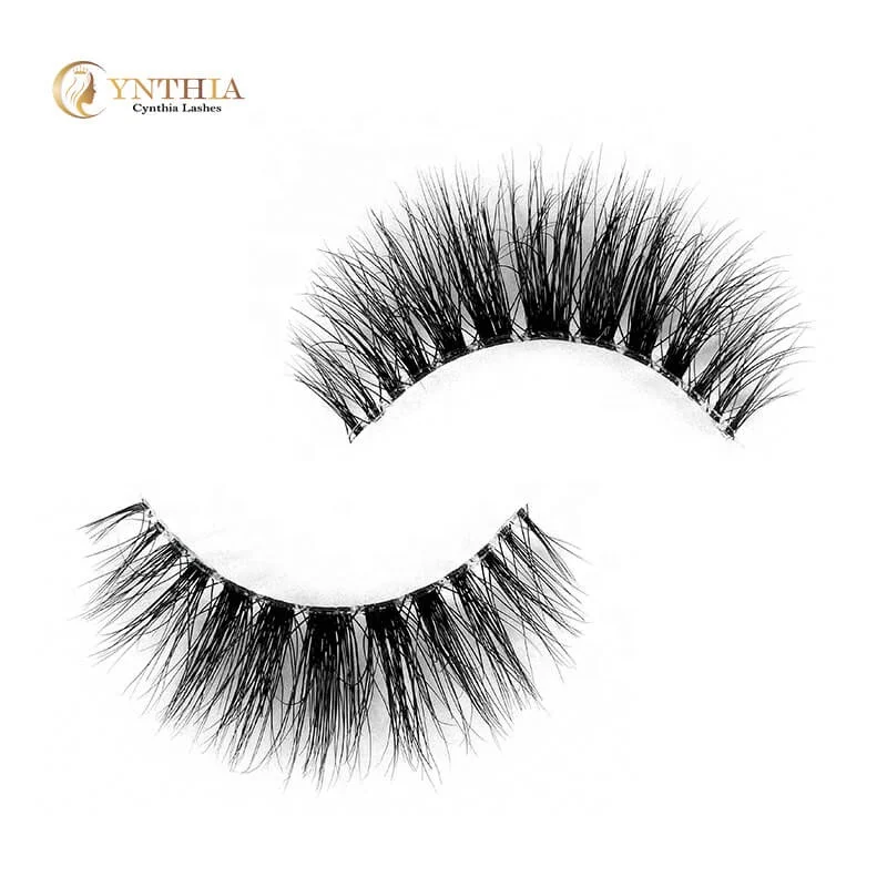 

Cruelty Free Private Label Own Brand Mink Lashes Natural 100% Siberian Mink strip, Black