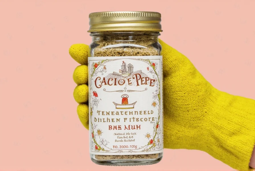 Top 5 cacio e pepe seasoning brands displayed on counter