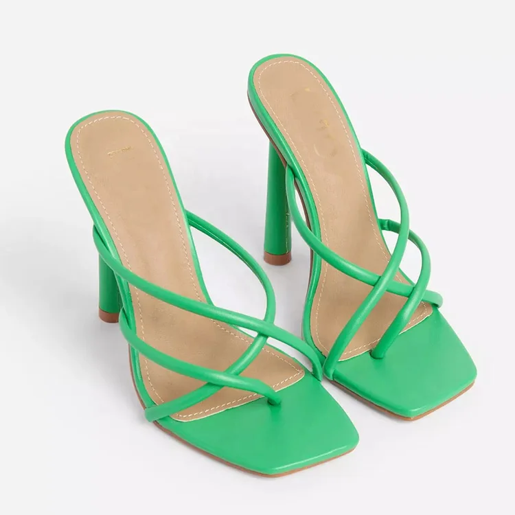 
Ladies Mules High Heel Slippers Shoes Trendy Mules Women Wholesale Heels Ladies Slippers Heel 