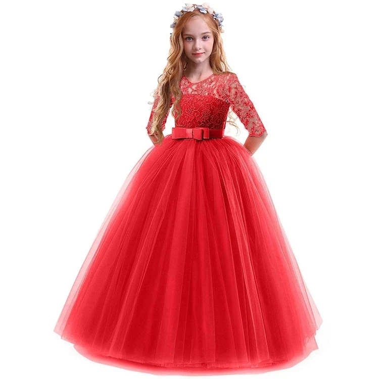 

Wholesale frock design teenage 12 year old 14 years girls party dresses for kids, Customized color