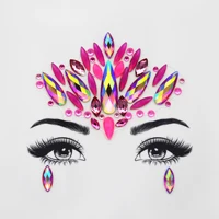 

Festival - 8 Sets Face Gem Glitter Stickers Breast Body Jewelry Stickers tattoo