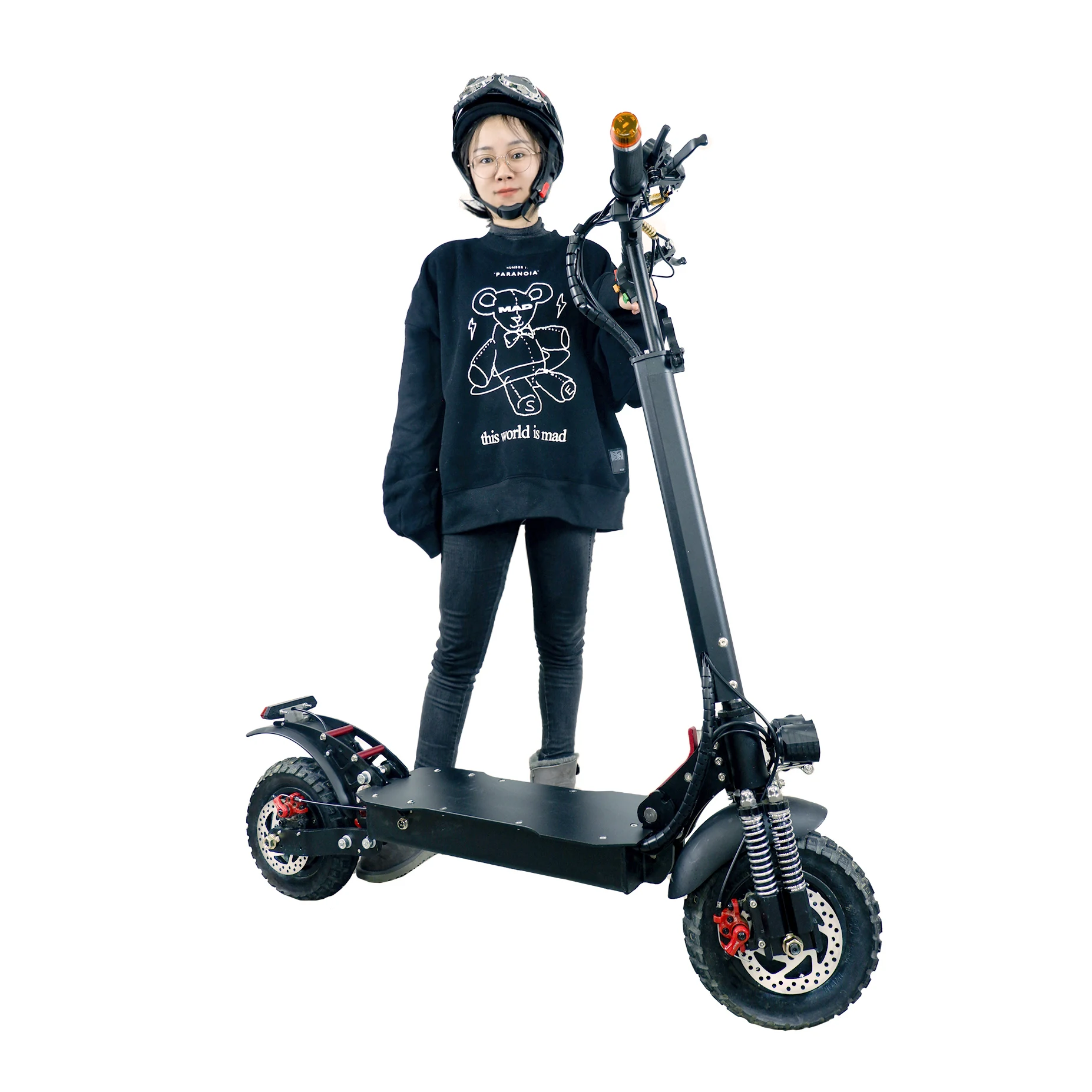 

China Manufacturer Powerful Off Road 10 Inch 60V Long Range Electric Scooter