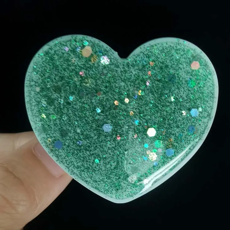 

Luxury Cartoon Love Style Design Smart Phone Grip,Gloss Glitter Glue Print Mobile Phone Holder