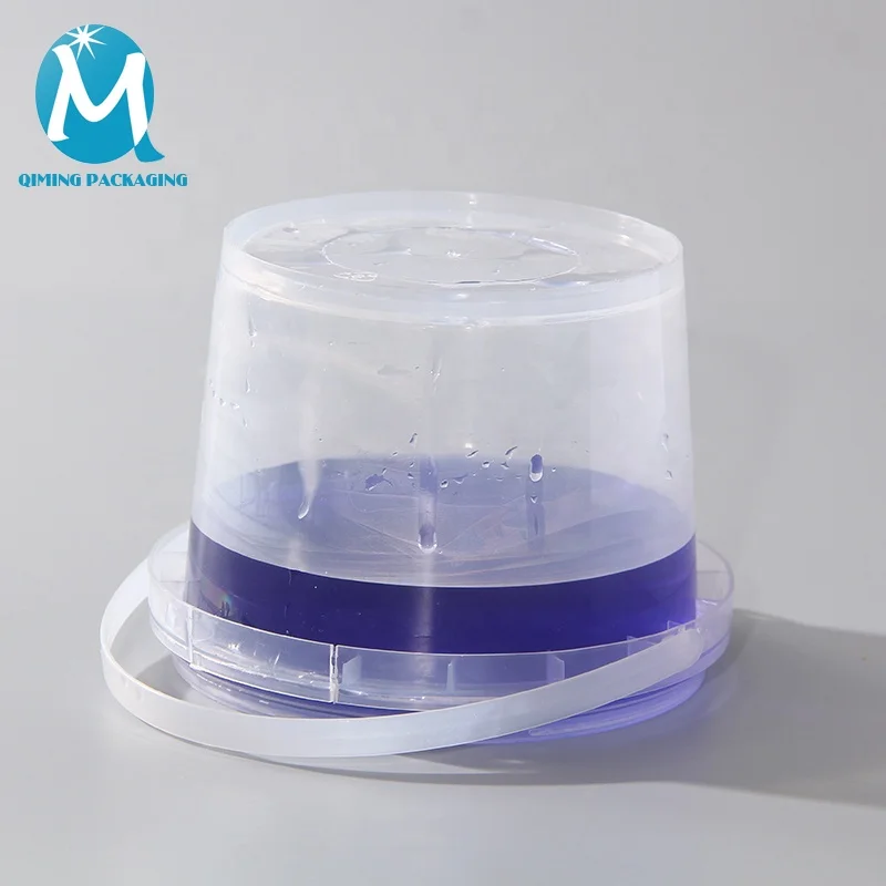 
China supplier Food grade container small transparent bucket 