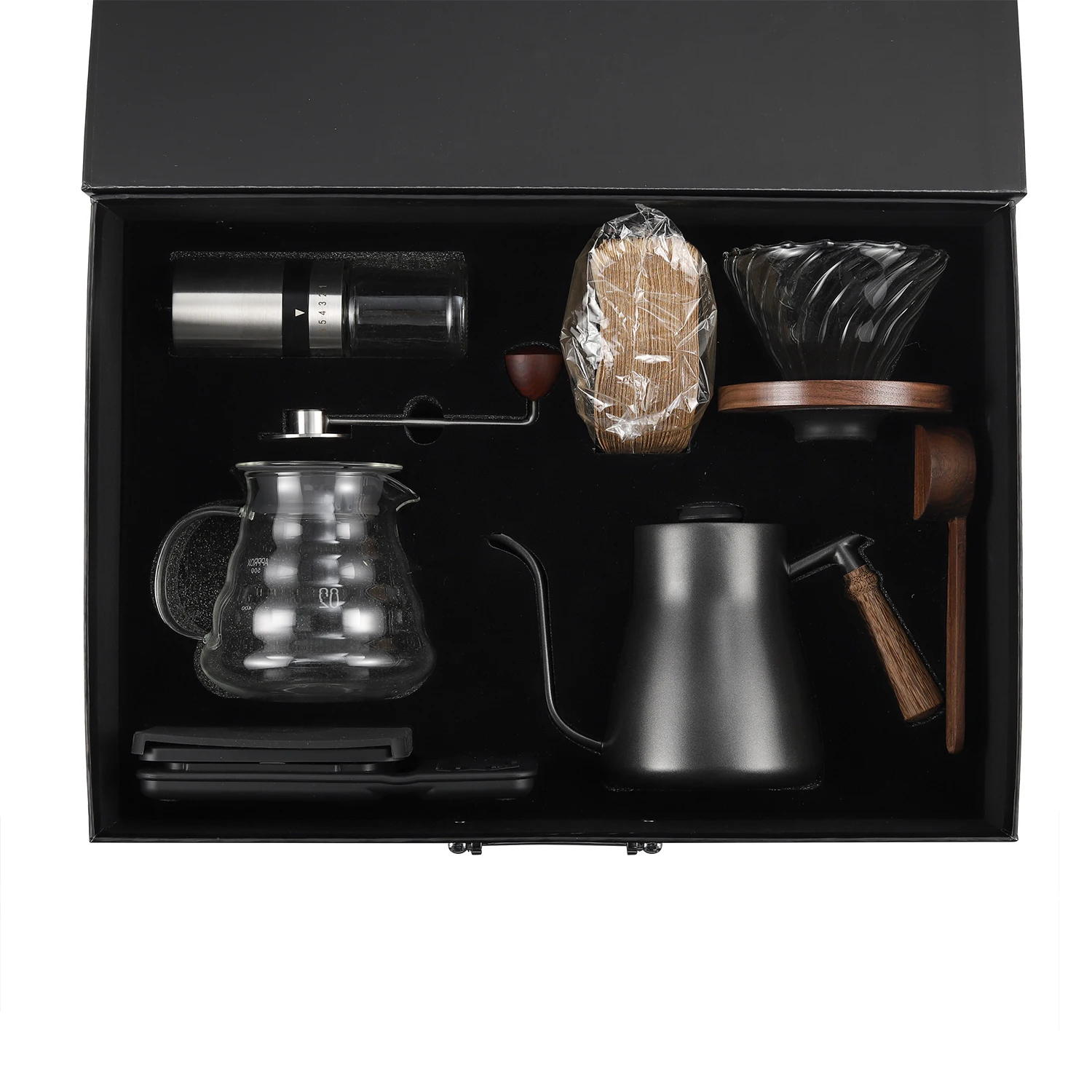 

Coffee Set Ceramic Coffee Grinder Dripper Filter Kettle Travel Bag Gift Kit Barista Tools Espresso Coffee Maker gifts Set
