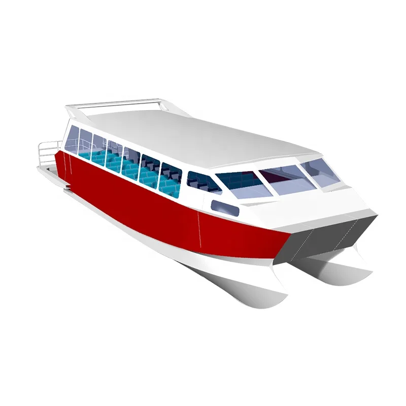 
CE Certified 11m aluminum catamaran passenger boat for 30 people and 3 tons cargo 