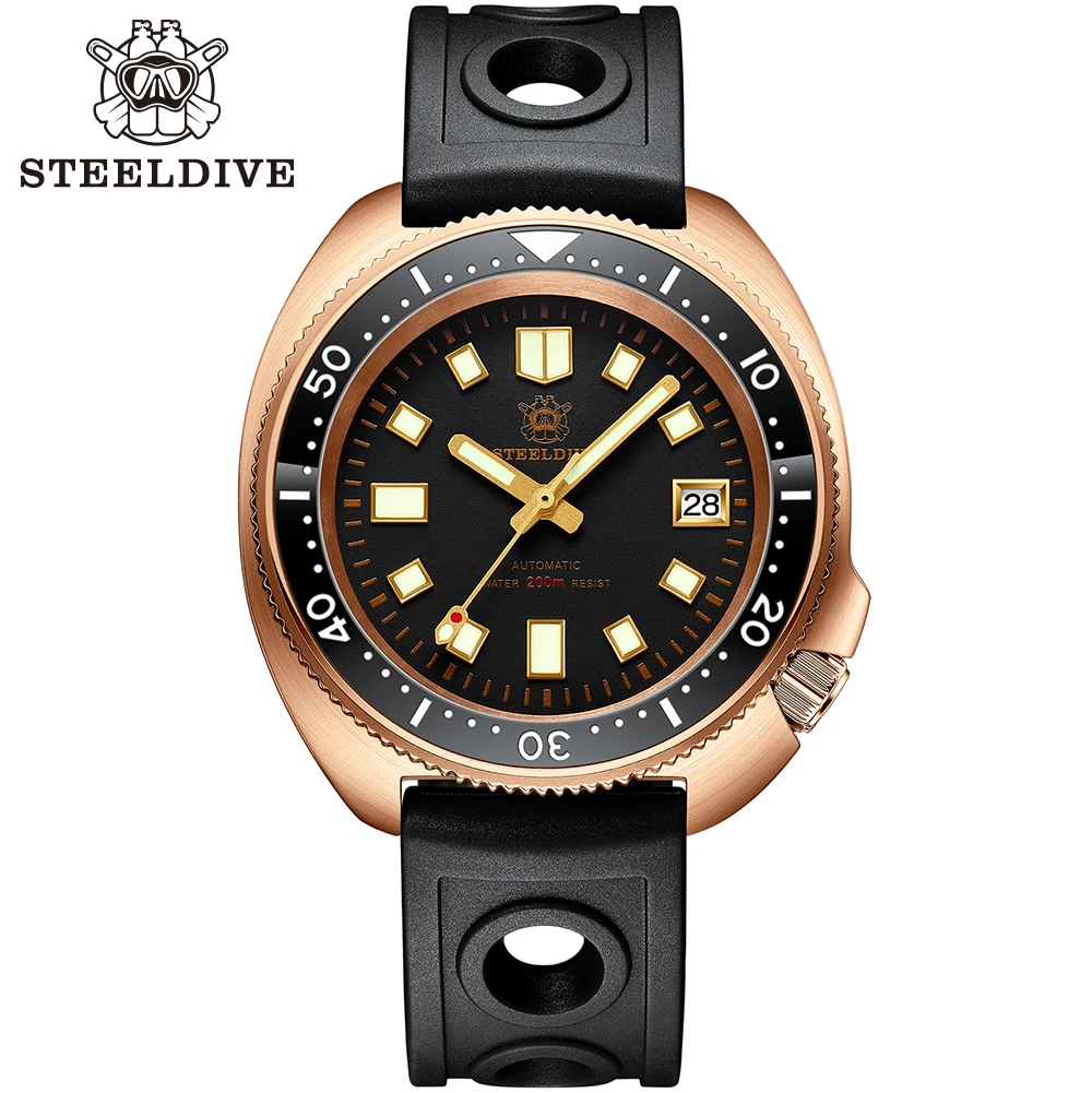 

Solid Bronze Turtle Watch! SD1970S 20ATM Water Resistian44mm NH35 Automatic Men Bronze Dive Watch