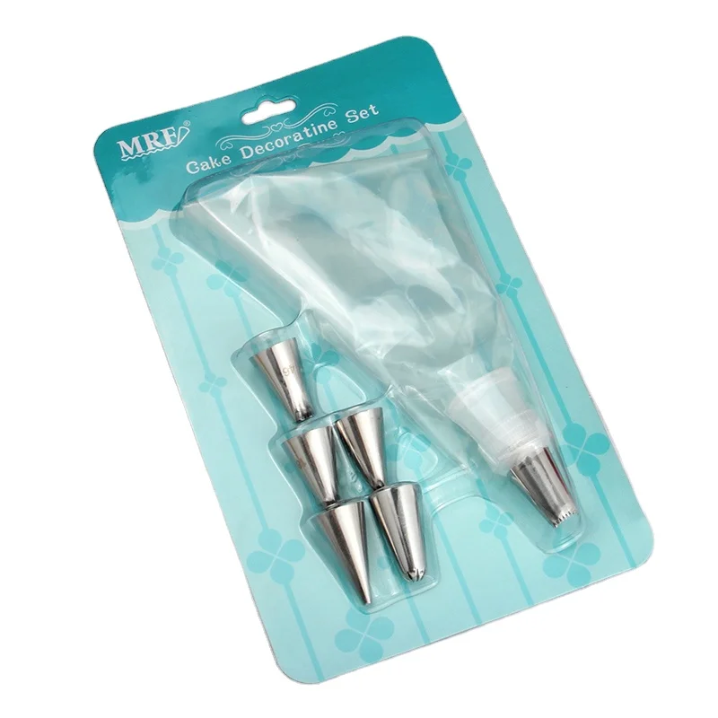 

8 pieces of icing decoration set cake decoration equipment pastry bag + pipe nozzle