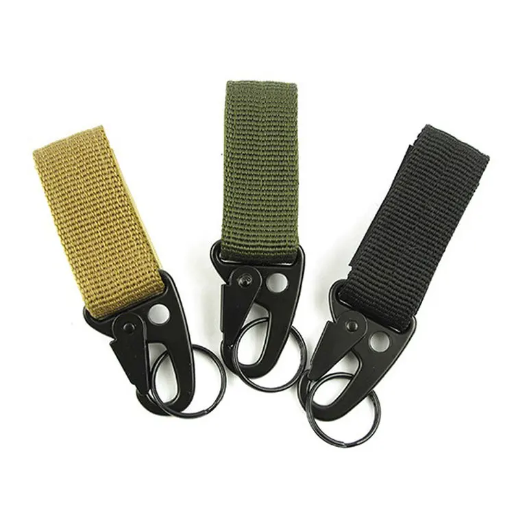 Multifunctional Tactical Nylon Belt bing Keychain With Olecranon