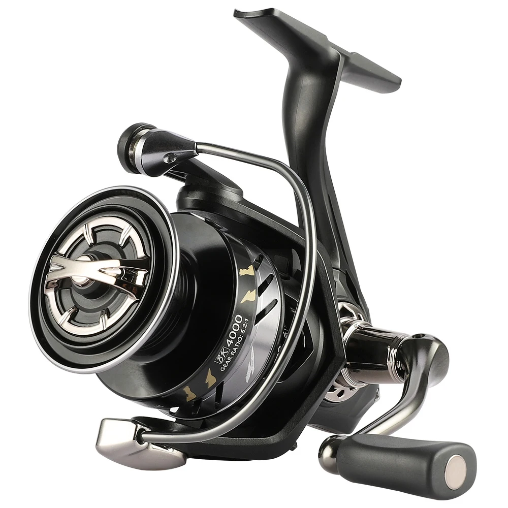 

Amazon Selling 5+1 BB 1000-6000 Anti-Reverse Switch Spinning Reel Baitcasting Fishing Reels, As showed