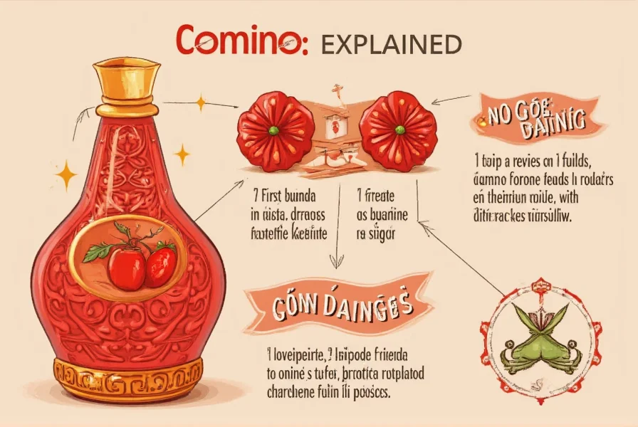 Cumin seeds and ground cumin labeled with Spanish term 'comino'