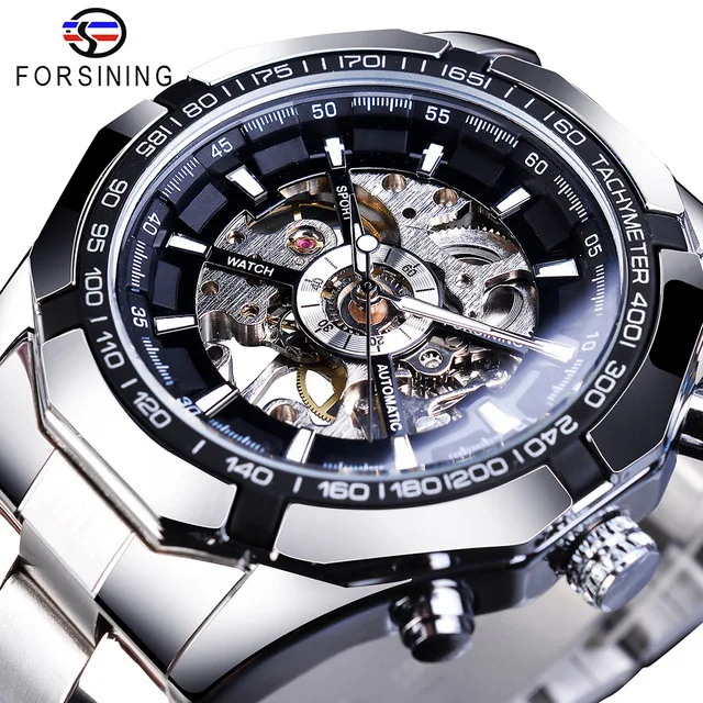 Forsining New Watch Men Fashion Automatic Skeleton Clock Classic Vintage Men's Wrist Waterproof Watches Relogio Masculino