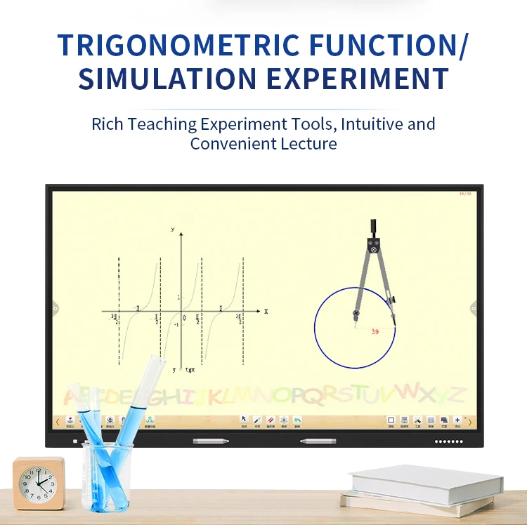 55 Inch Touch Screen Interactive Whiteboard School Laboratory Equipment Educational For Schools