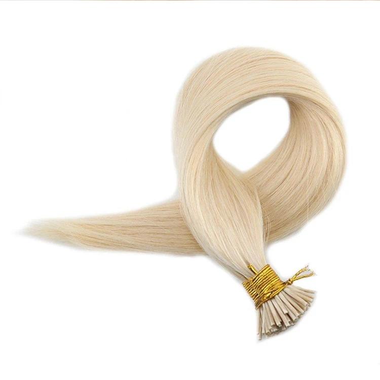 

Wholesale high quality i tip extension double drawn 100% remy human hair, Accept customer color chart