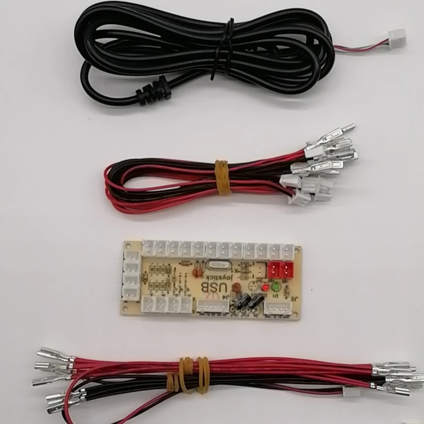 

joystick button encoder with 5v led push button, Yellow