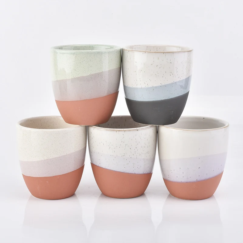 10 OZ Glazing Ceramic Candle Cups