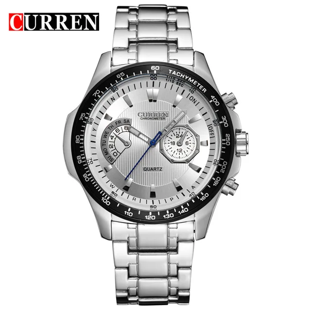 

Curren 8020 Black Man quartz Watch Business Military Men's Watches 3ATM Analog waterproof Relogio Masculino