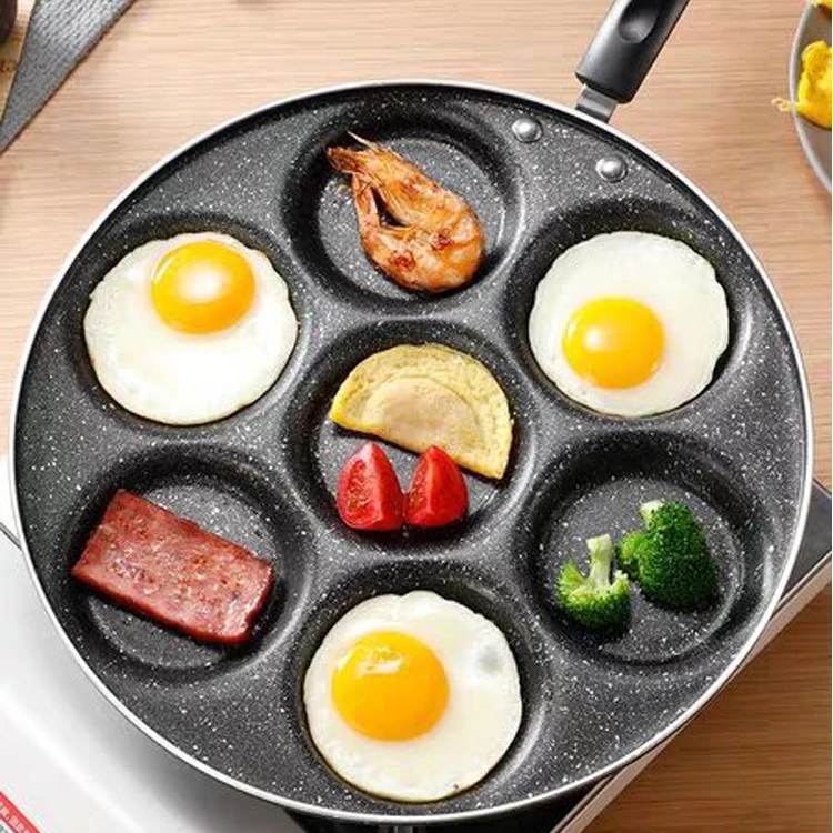 
Factory Customized quail multi egg frying pan with different beautiful pattern 