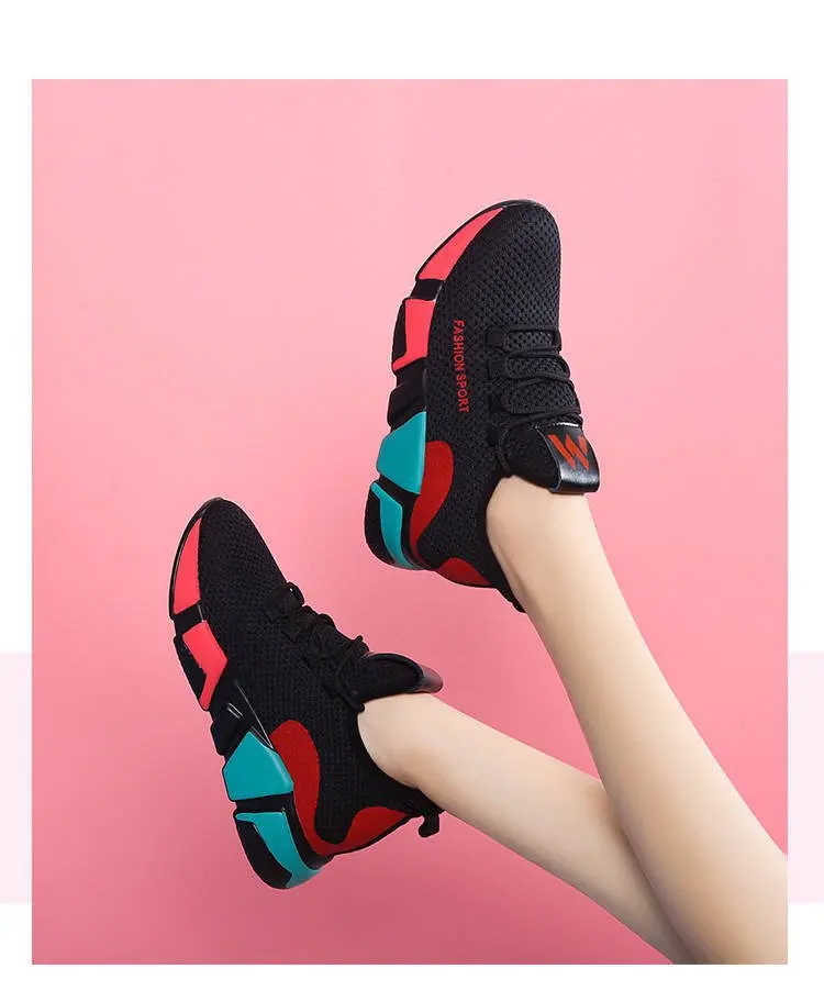 Qt004 African Ladies Sneakers Comfortable Sport Casual Women Running