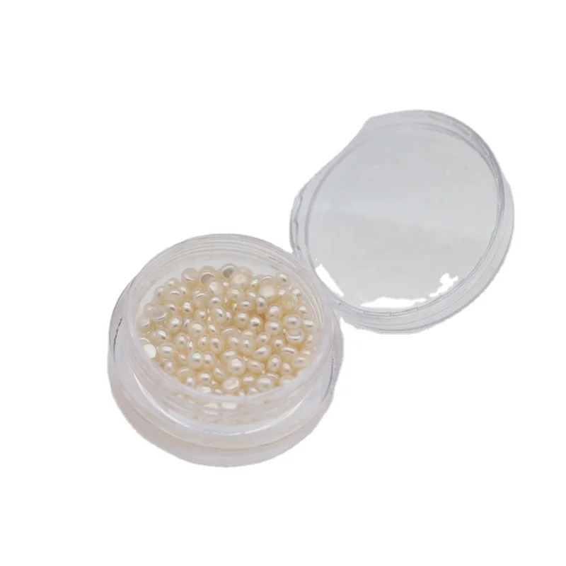 

Natural freshwater pearl mini semicircle Japanese style nail diy material nail stickers wholesale