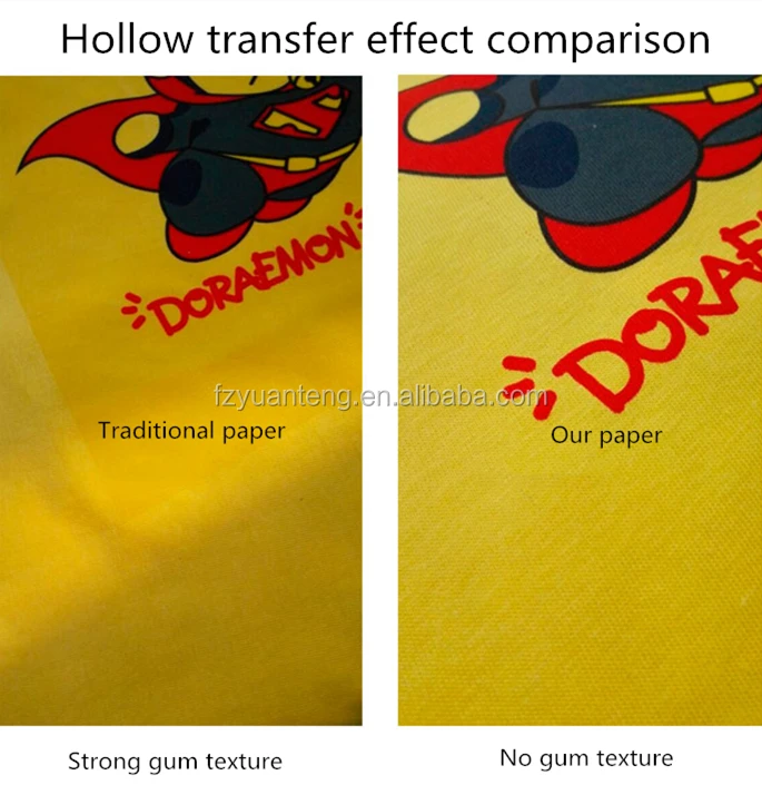 A4 Size Self Weeding Inkjet Heat Transfer Printing Paper Light Color No