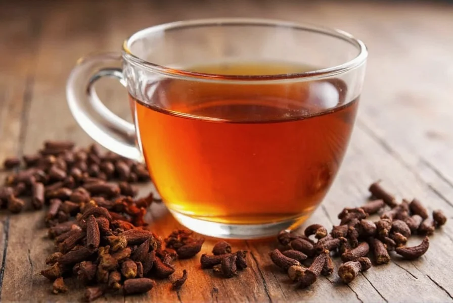 Various spices for making different variations of clove tea