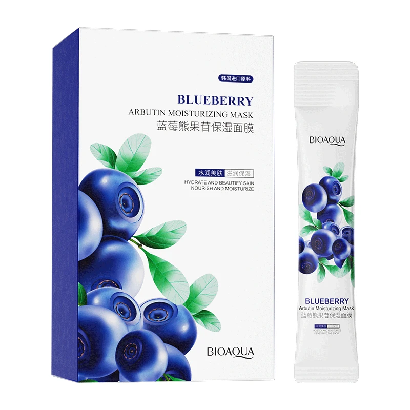 

Bioaqua Private Label Deep Repair Anxiety Stress Blueberry Moisturizing Facial Mask Natural Hydrating Face Mask Facial