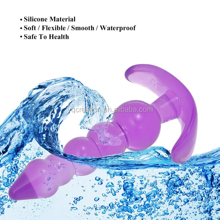 Erotic anal toys gay silicone beads chastity butt sex toys anal plug