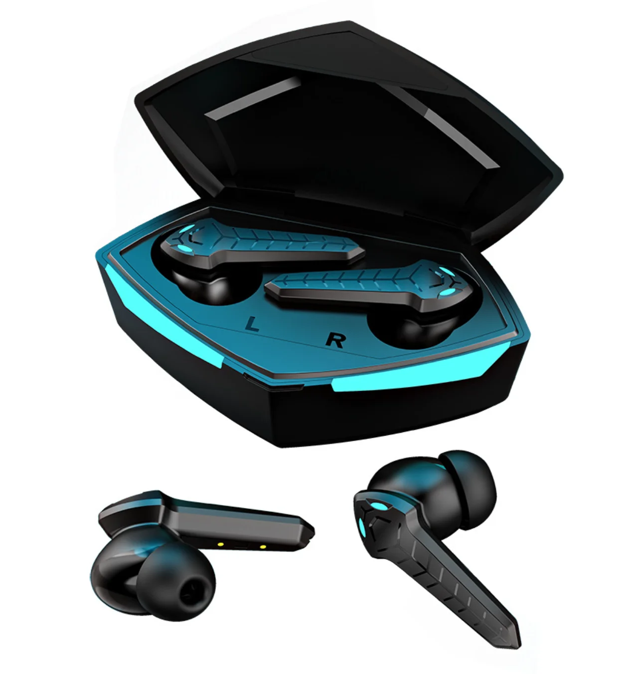 

2021 Cool Desighn Sports Gaming Earphone TWS Earbuds with Dual Drivers