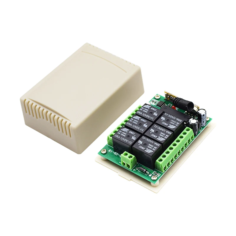 

DC 24V 6 Channel RF Relay Module Board Control Switch 6-channel RF Receiving Controller High Stability 6 Channel Relay Modul