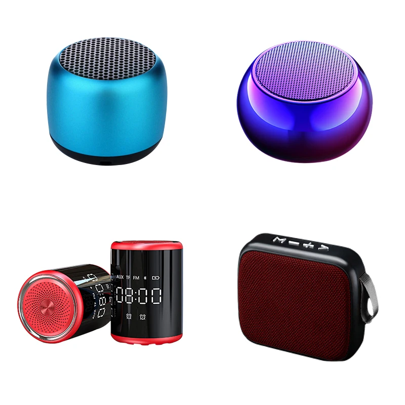 

2021M1 Sound popular Outdoor portable colorful speakers wholesale waterproof Wireless Bass  steel cannon blue tooth Speaker, Multi-color