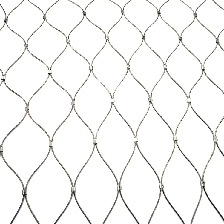 

Stainless steel 316 wire rope ferrule mesh