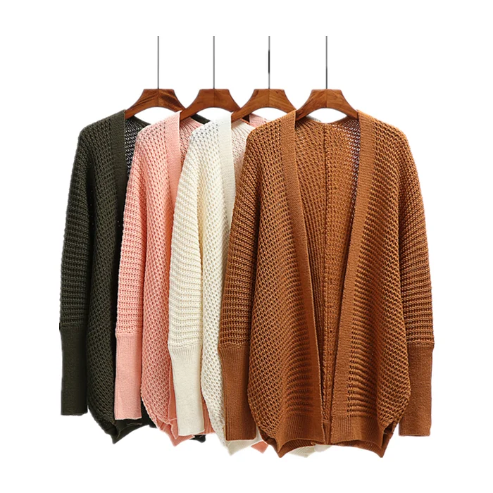 

Factory Supply Top Quality Stripe V-Neck Knitted Cardigan Sweater Women 2021
