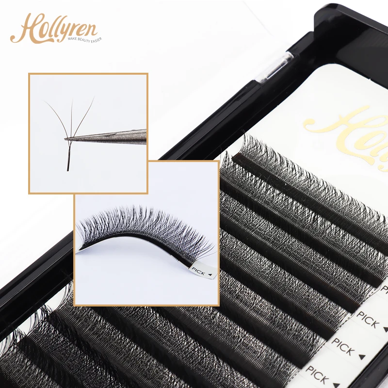 

Clover Eyelash Extension 3D Volume Eyelash Premade Russian Lashes 8-18mm Easy Fans Eyelash Extensions Supplies