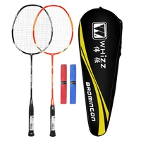 

whizz S7 faotory low price carbon composite junior badminton racket with triangle covers