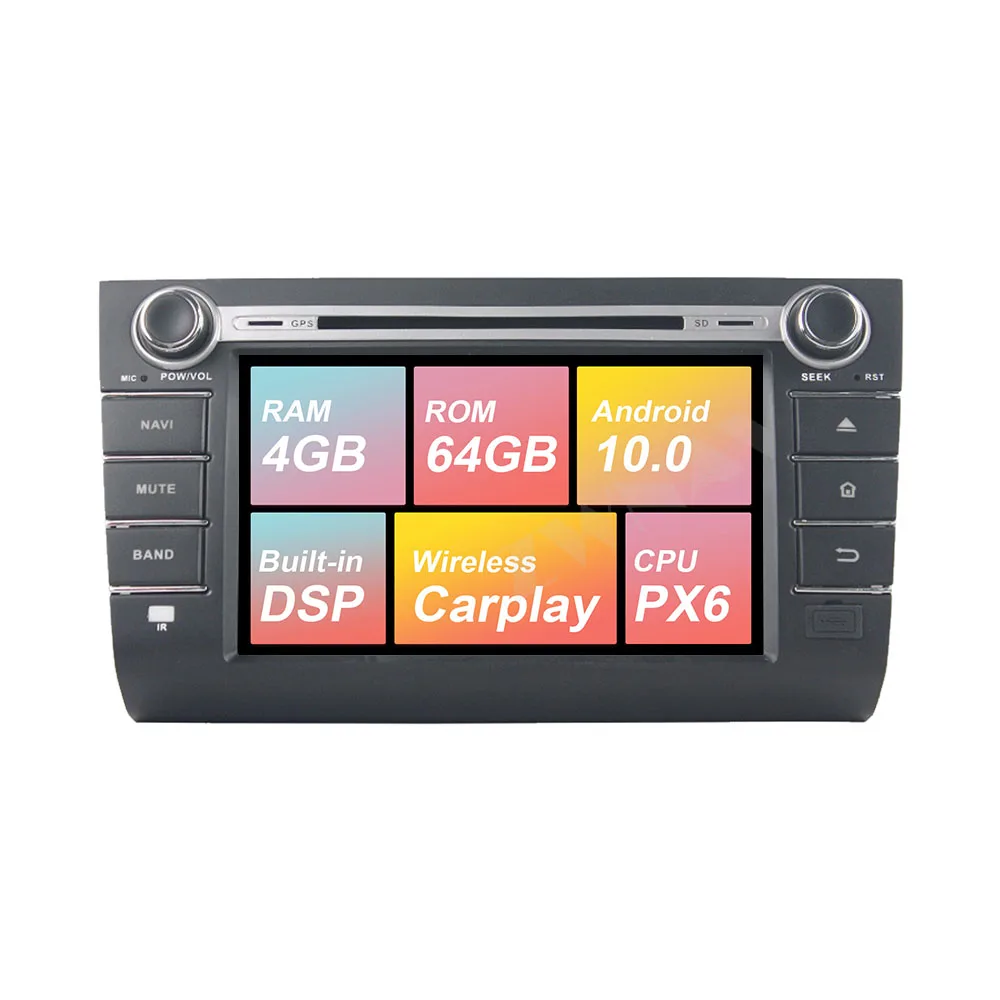 

DSP Carplay Android 10.0 Screen Car Multimedia DVD Player for SUZUKI SWIFT 2013-2016 GPS Navigation Audio Radio Stereo Head Unit