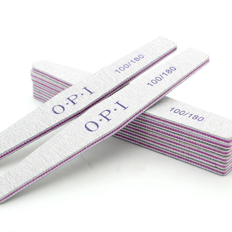 

2022 New Double-sided Zebra File Emery Board Nail File 100/180 Professional Beauty Nail File