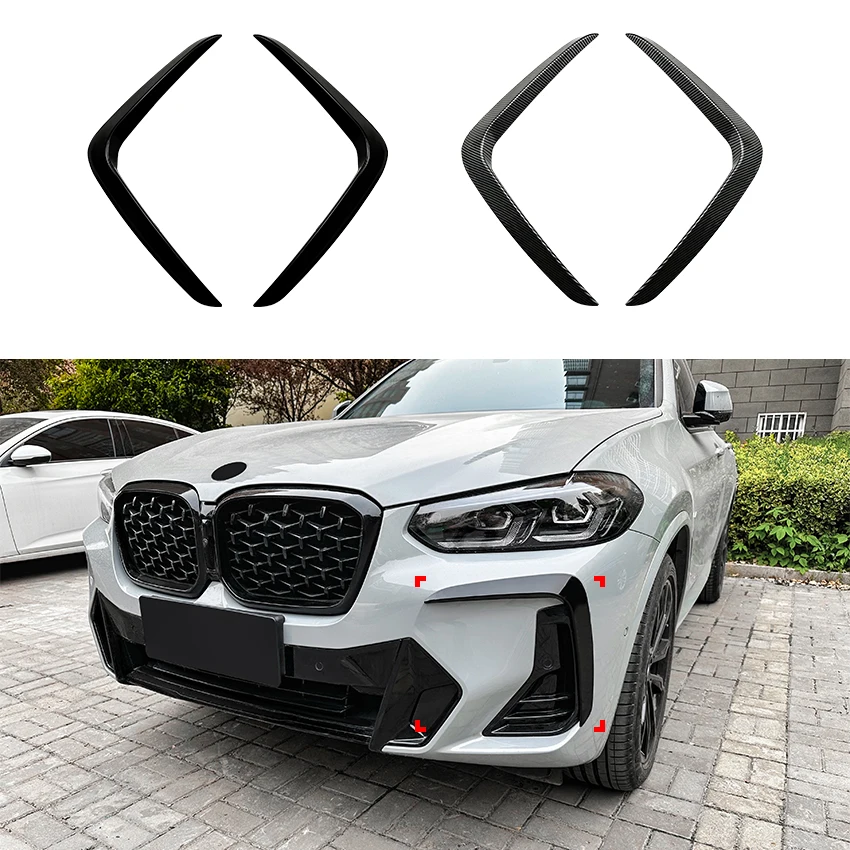 

High Quality Factory Body Kits Pre-facelift Front Splitter For BMW X3 X4 G01 G02 M Sport 2022+ Front Wind Knife