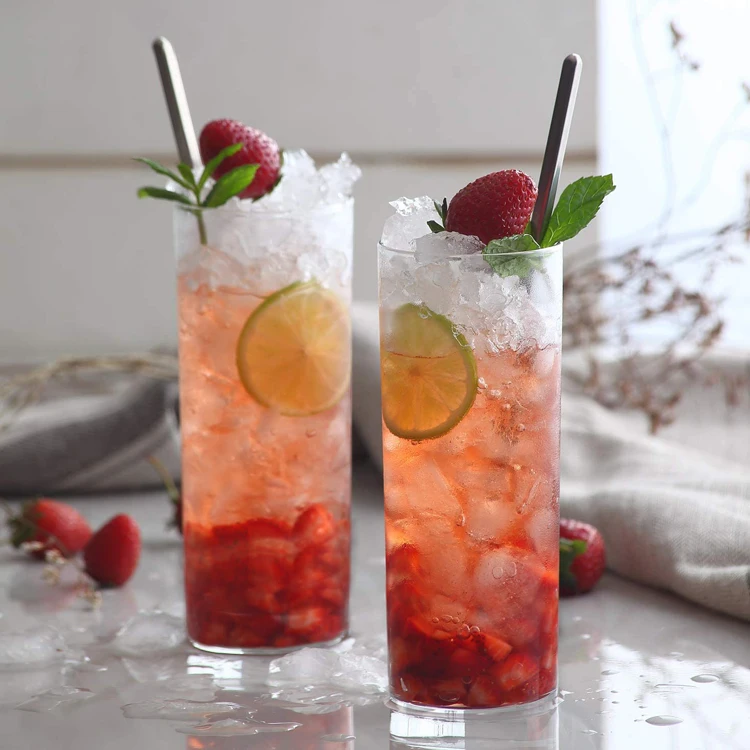

Printed Drinking Colored Juice Water Cup clear glass cup