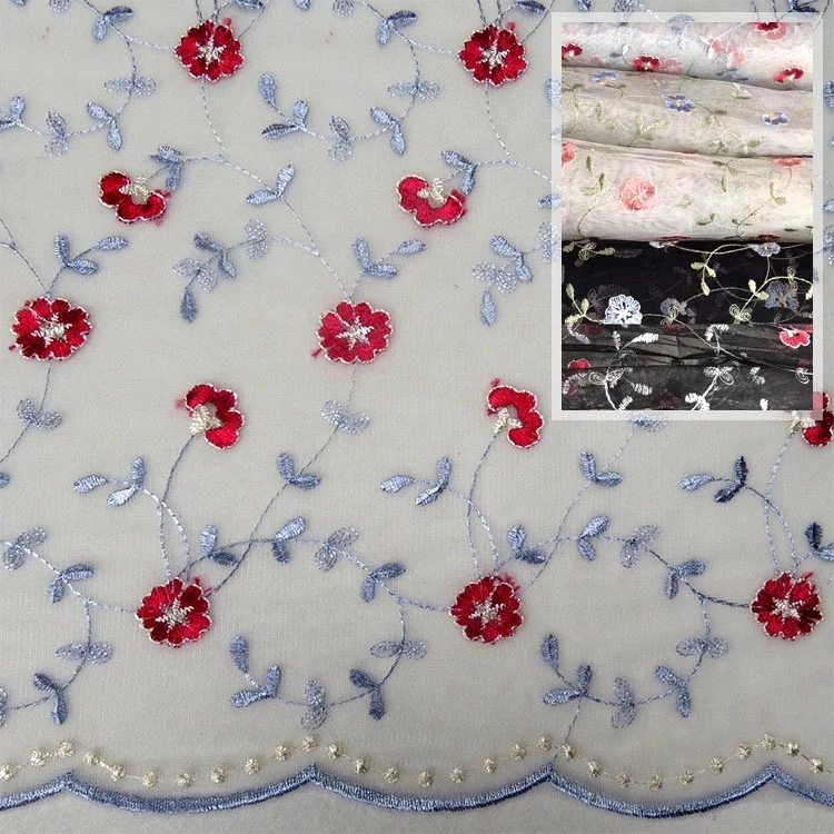 

High quality flower swiss embroidered latest lace fabric 2021 custom, As pictured