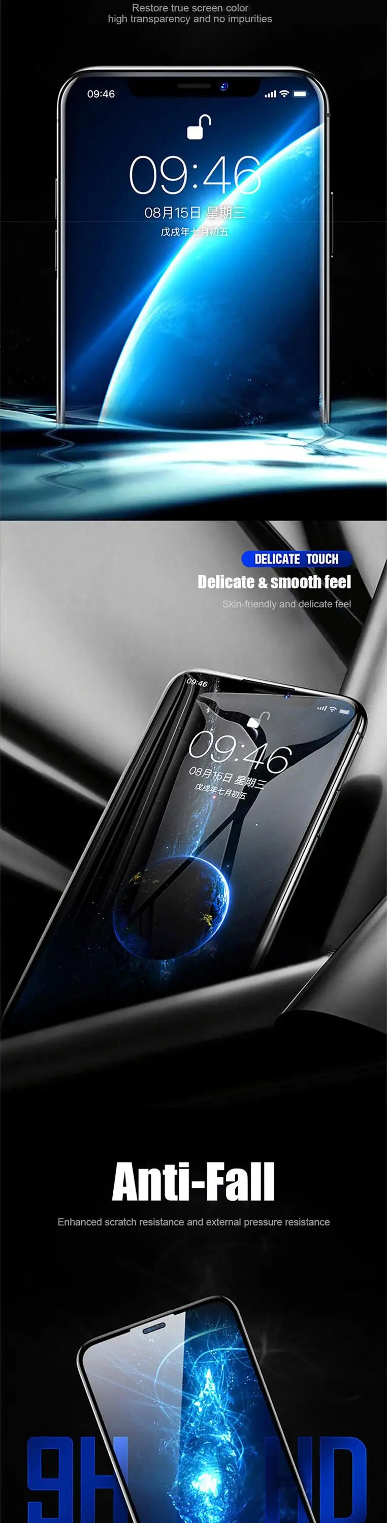 Eonline OG screen protector glass for iphone 6 7 6 6s 8 plus 11 pro XS max XR glass iphone 7 8 x 6S 8 Protective tempered glas