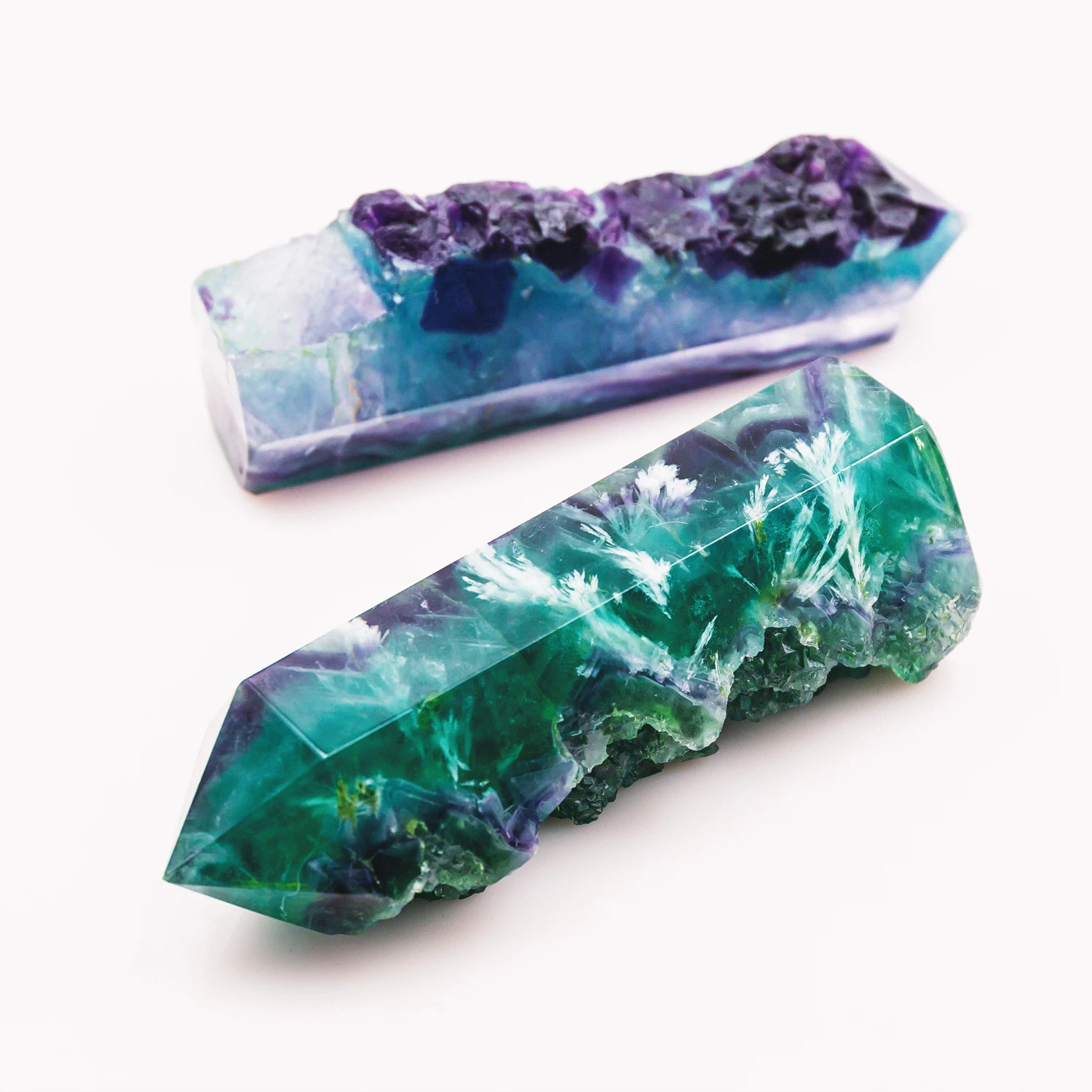 

wholesale natural gemstone spiritual polished chakra stones crystal geode fluorite tower for feng shui